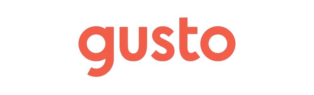 logo for gusto, payroll