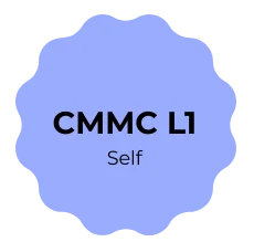 CMMC Level 1 self-assessed badge